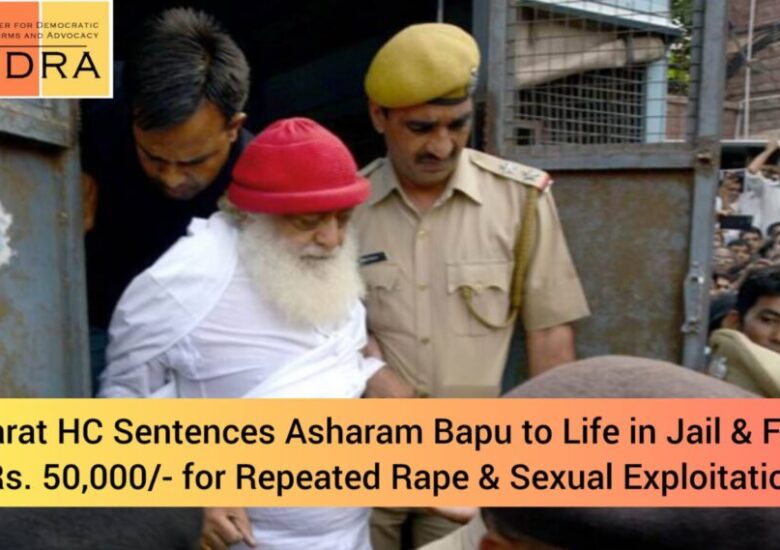 Gujarat High Court Sentences Godman Asaram Bapu to Life in Jail and Fines him Rs. 50,000