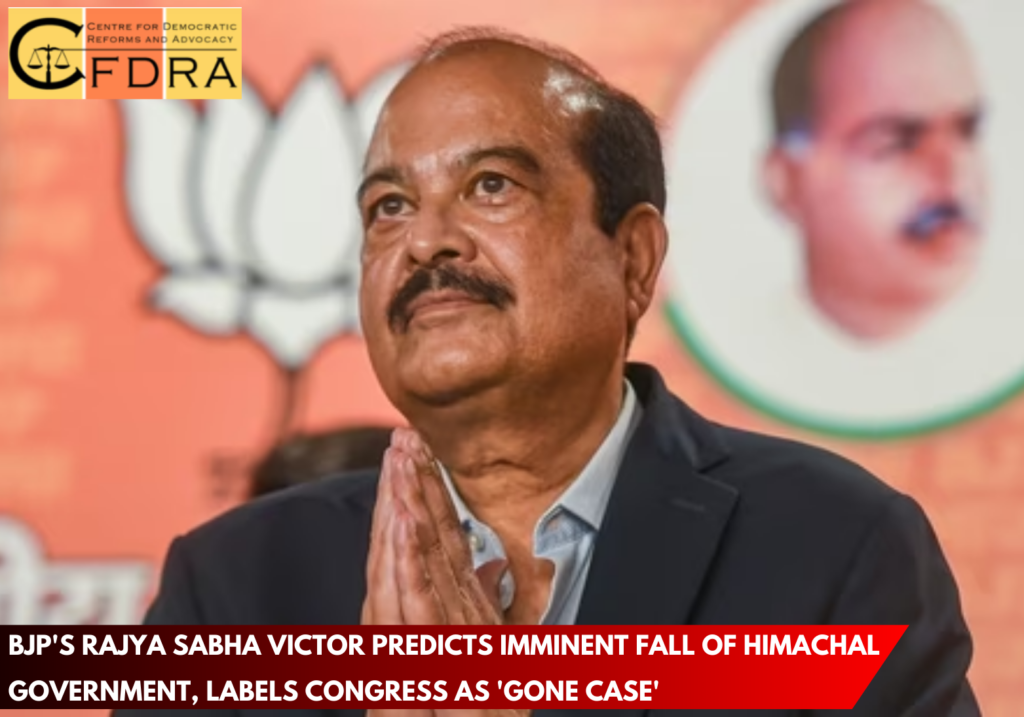 BJP's Rajya Sabha Victor Predicts Imminent Fall of Himachal Government