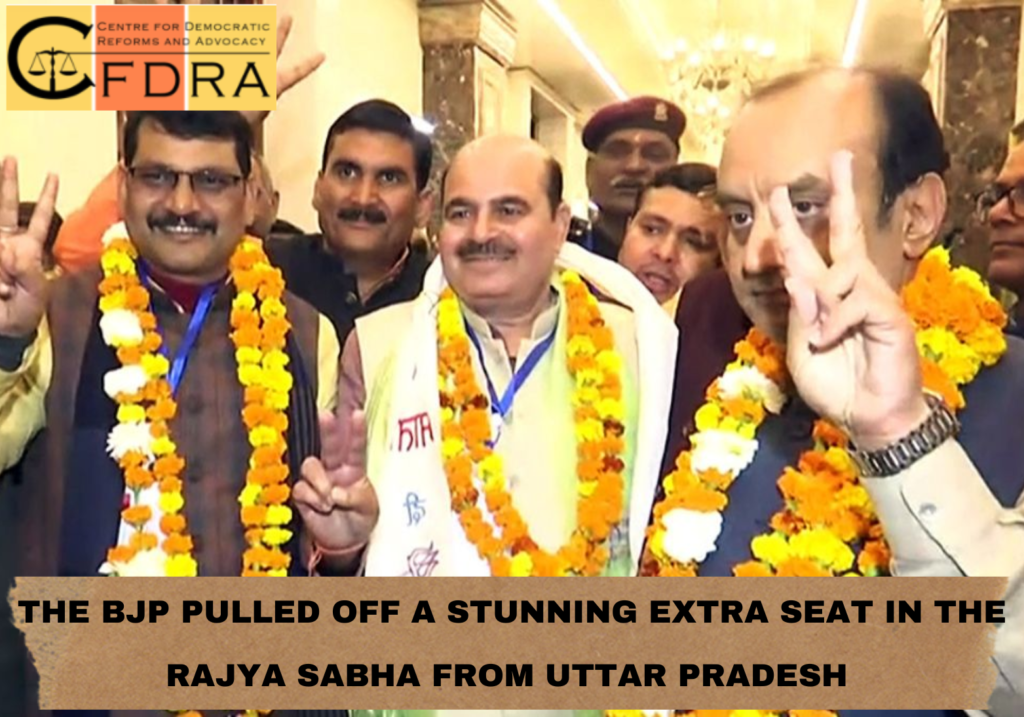 BJP pulled off a stunning extra seat in the Rajya Sabha from Uttar Pradesh