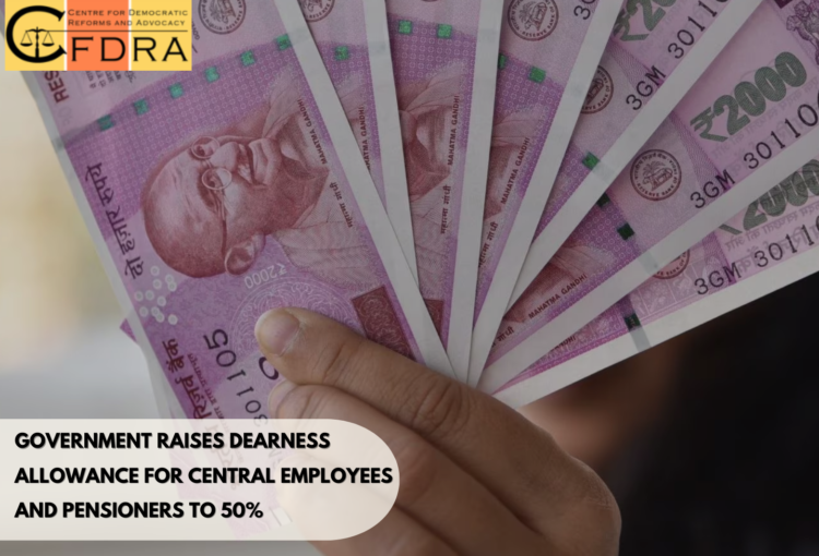 Government Announces 4% Hike in Dearness Allowance for Central Employees