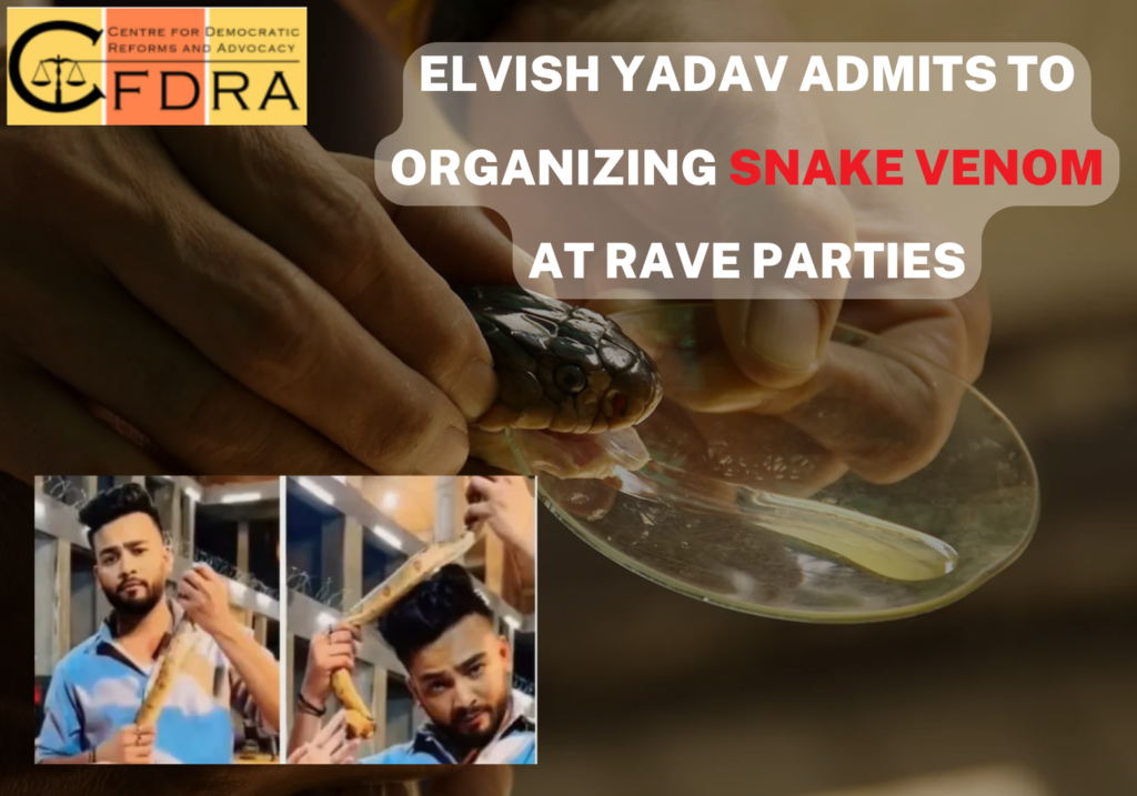 Elvish Yadav Admits to Organizing Snake Venom at Rave Parties