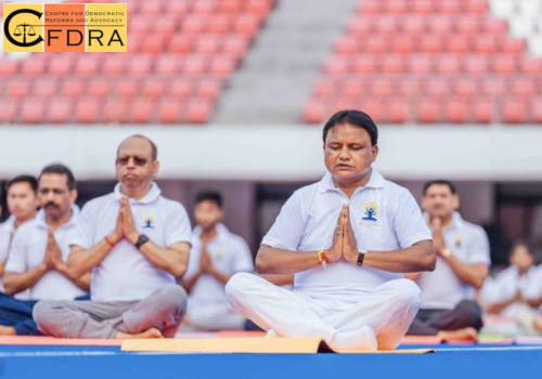 International Yoga Day Celebrated Across Odisha: CM Mohan Majhi Leads Event at Kalinga Stadium