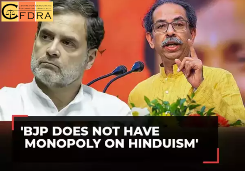 Uddhav Thackeray Defends Rahul Gandhi, Challenges BJP’s Claim on Hinduism